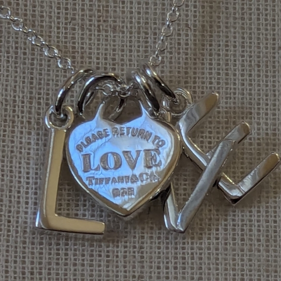 Tiffany & Co. Silver  Love  Heart Necklace - Picture 13 of 15